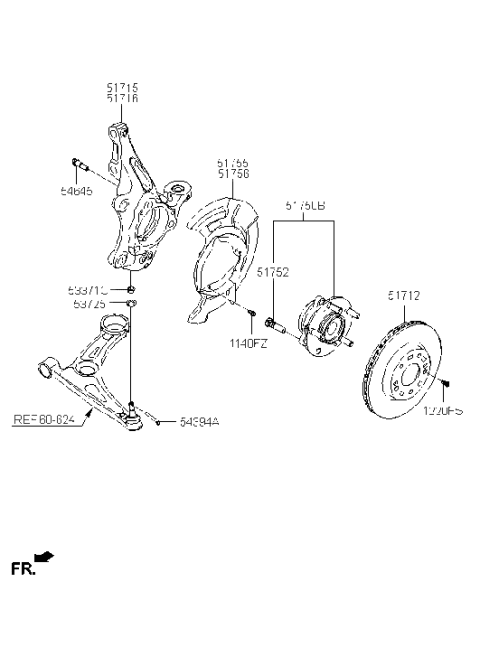 2020 Hyundai Ioniq Electric Front Axle Diagram