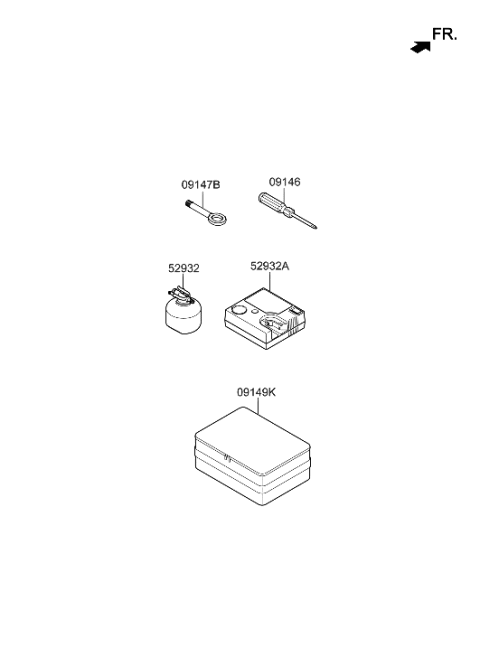 2021 Hyundai Ioniq OVM Tool Diagram