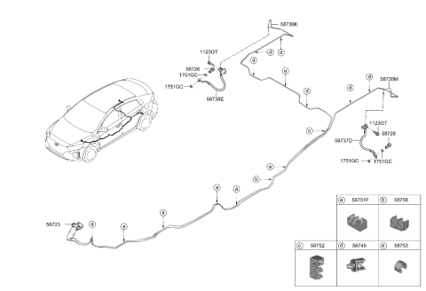 2021 Hyundai Ioniq Tube-Connector To RR,RH Diagram for 58736-G7400
