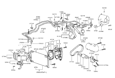 2007 Hyundai Santa Fe DRIER-Receiver Diagram for 97801-29000