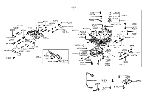 2011 Hyundai Santa Fe Plate Assembly-Separating,Lower Diagram for 46286-22720