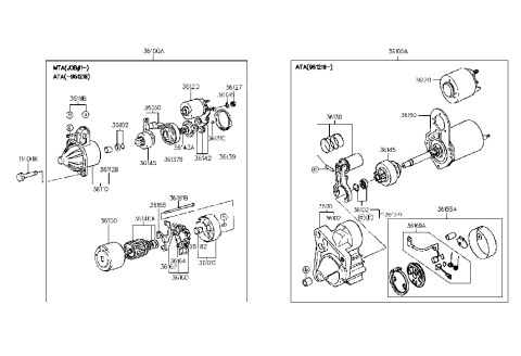 2001 Hyundai Tiburon Old Body Style Starter Diagram
