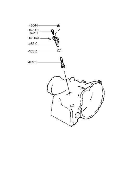 2000 Hyundai Tiburon Speedometer Driven Gear-Auto Diagram