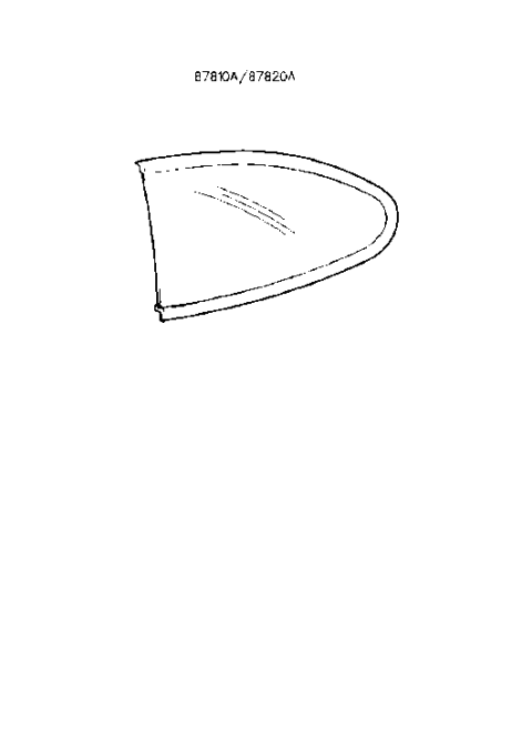 2001 Hyundai Tiburon Old Body Style Quarter Fixed Glass Diagram
