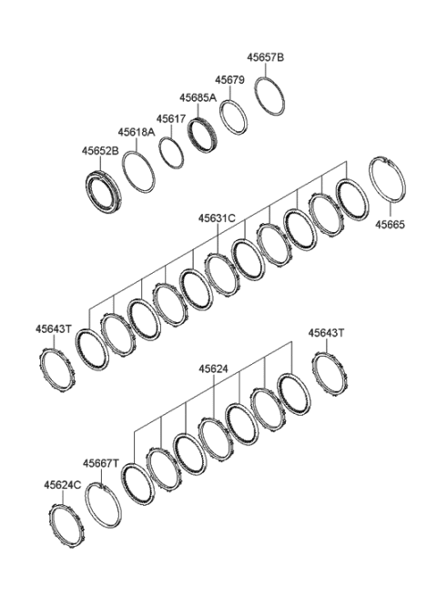 2007 Hyundai Azera Transaxle Brake-Auto Diagram 1