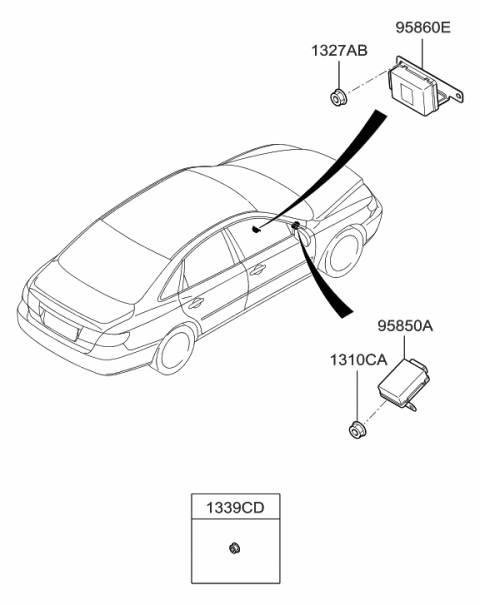 2006 Hyundai Azera Produced After OCT.31.2006 Relay & Module Diagram 2