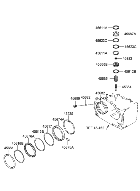 2009 Hyundai Azera Transaxle Brake-Auto Diagram 2