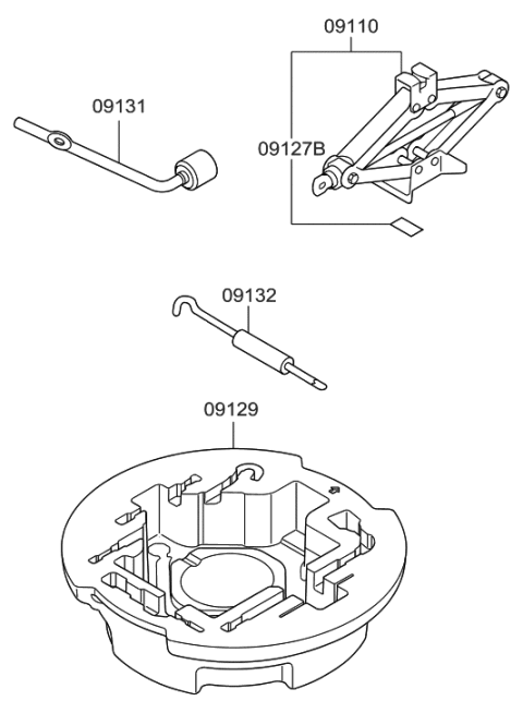 2006 Hyundai Azera OVM Tool Diagram