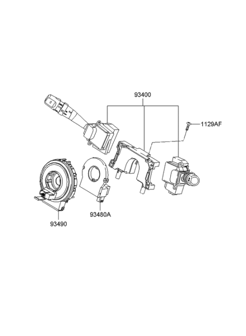 2008 Hyundai Azera Multifunction Switch Diagram