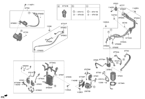 2023 Hyundai Genesis Electrified GV70 Plug-Trim Mounting Diagram for 85746-02000