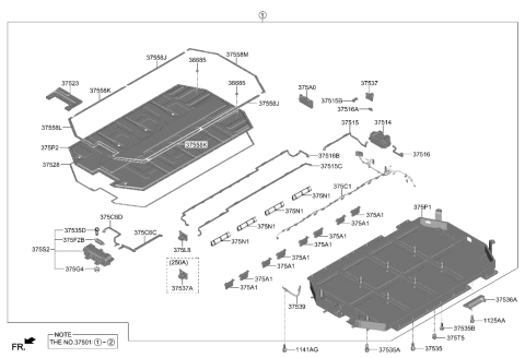 2023 Hyundai Genesis Electrified GV70 High Voltage Battery System Diagram 2