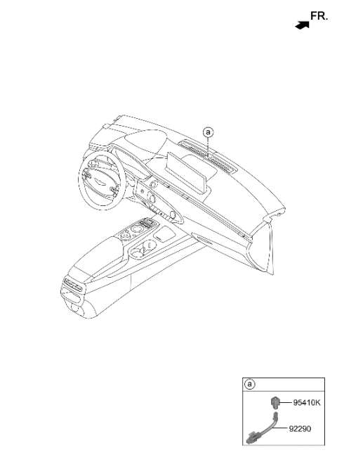 2023 Hyundai Genesis Electrified GV70 Front Door Locking Diagram 2