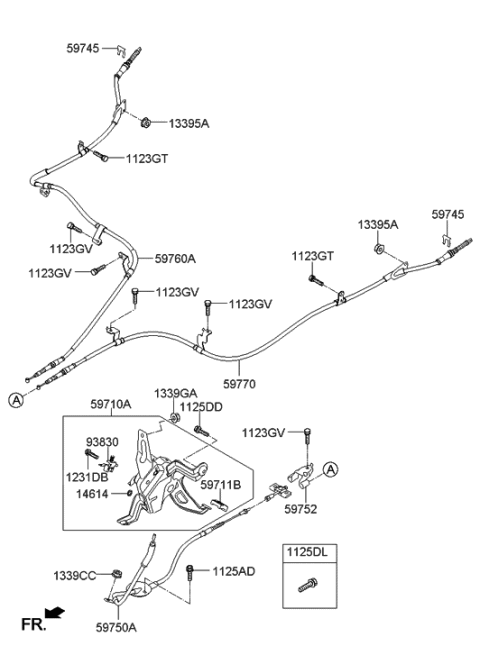 2013 Hyundai Santa Fe Parking Brake System Diagram