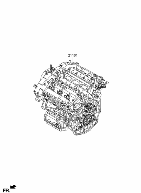 2013 Hyundai Santa Fe Sub Engine Diagram