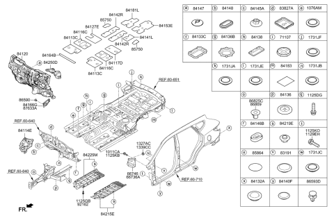 2015 Hyundai Santa Fe Bolt Diagram for 10117-06161