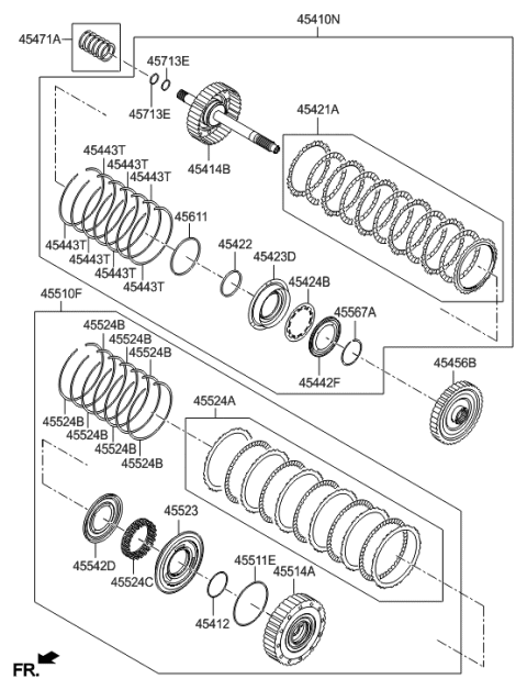 2013 Hyundai Santa Fe Transaxle Clutch - Auto Diagram