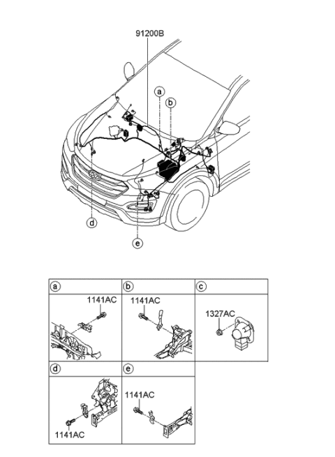 2013 Hyundai Santa Fe Front Wiring Diagram 1