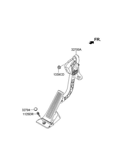 2014 Hyundai Santa Fe Accelerator Pedal Diagram