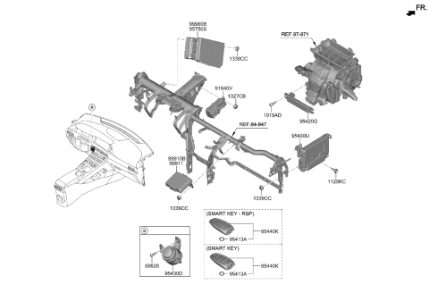 2020 Hyundai Nexo Unit-ADAS Parking ECU Diagram for 99910-M5200