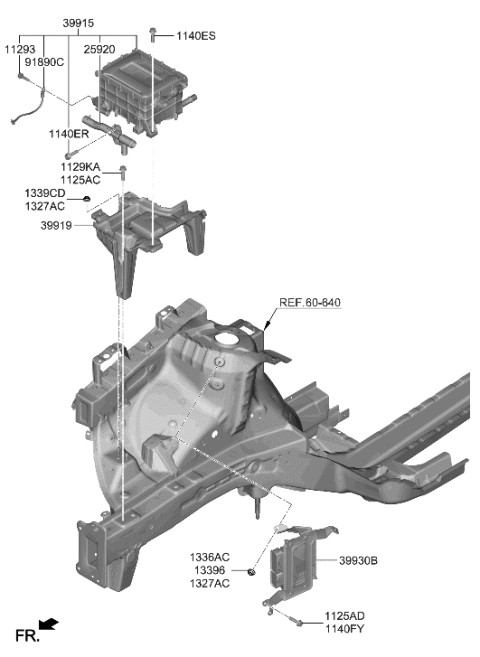 2019 Hyundai Nexo Pipe Assembly-Junction Box Outlet Diagram for 25920-M5000