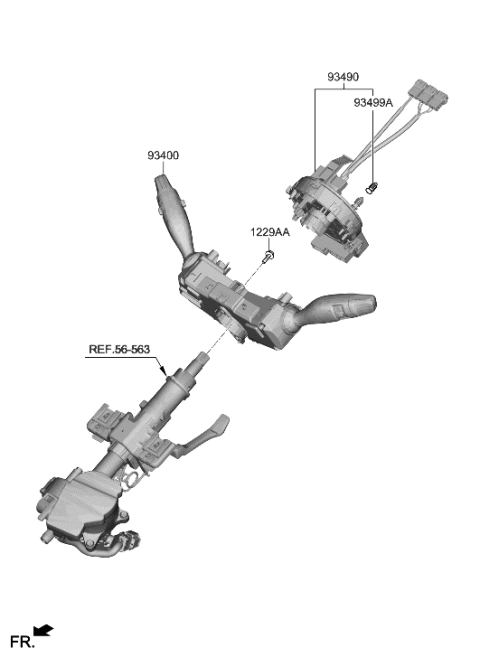 2019 Hyundai Nexo Multifunction Switch Diagram