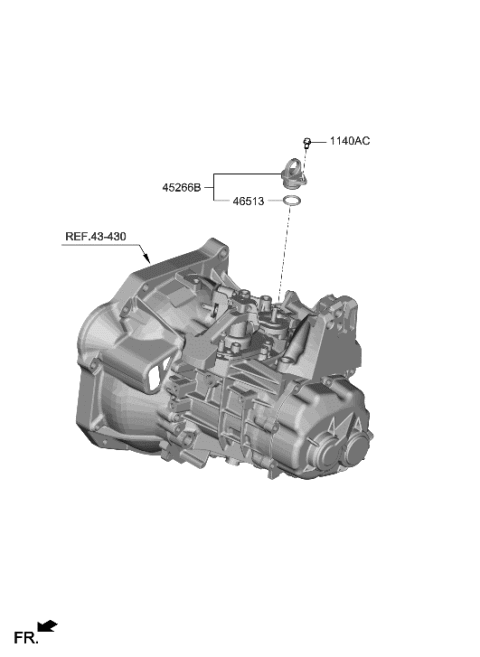 2023 Hyundai Venue Speedometer Driven Gear Diagram