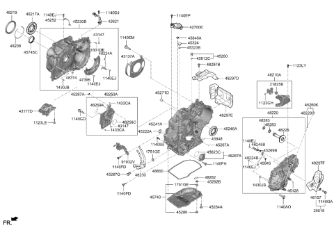 2021 Hyundai Venue Auto Transmission Case Diagram