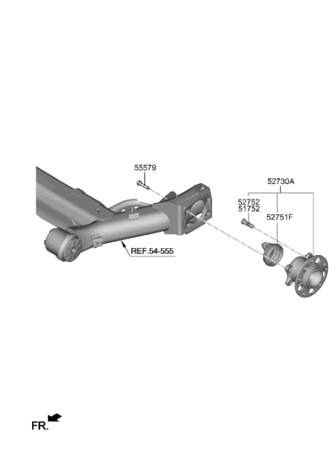 2022 Hyundai Venue Rear Axle Diagram