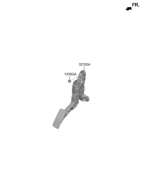 2022 Hyundai Venue Accelerator Pedal Diagram