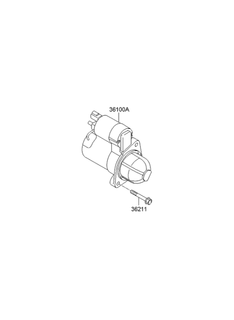 2010 Hyundai Santa Fe Starter Diagram 1