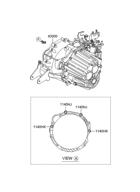 2009 Hyundai Santa Fe New Body Style Transaxle Assy-Manual Diagram