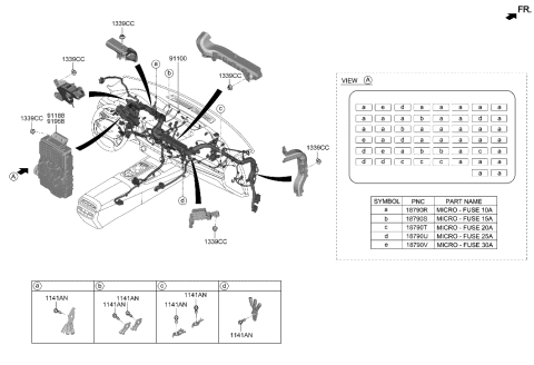 2023 Hyundai Genesis G80 Main Wiring Diagram