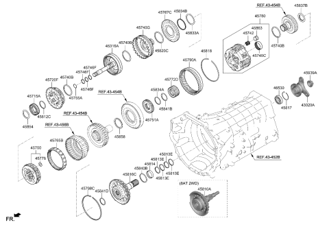 2023 Hyundai Genesis G80 Transaxle Gear - Auto Diagram 2
