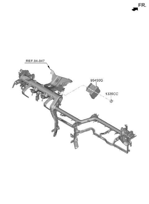 2022 Hyundai Genesis G80 Steering Column & Shaft Diagram 2