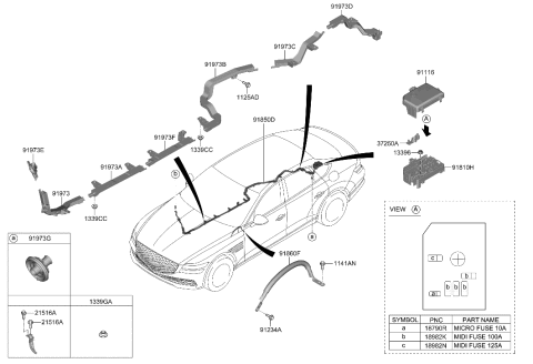2022 Hyundai Genesis G80 Miscellaneous Wiring Diagram 1