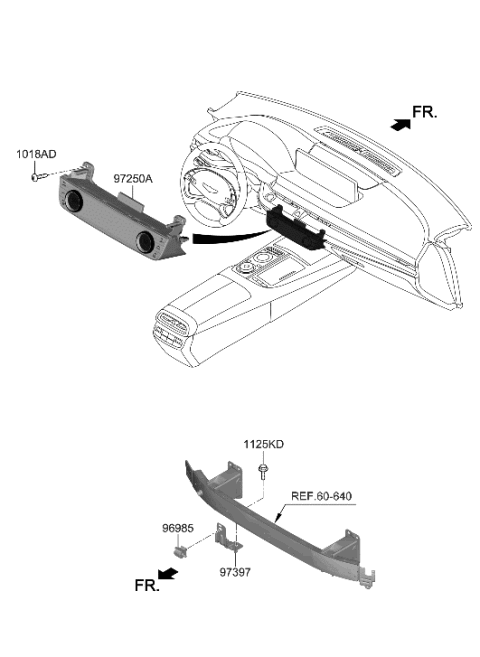 2022 Hyundai Genesis G80 Heater System-Heater Control Diagram