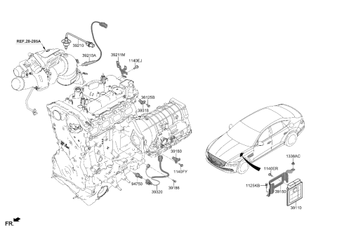 2022 Hyundai Genesis G80 Electronic Control Diagram 1