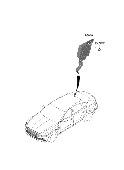 2023 Hyundai Genesis G80 ABS Sensor Diagram