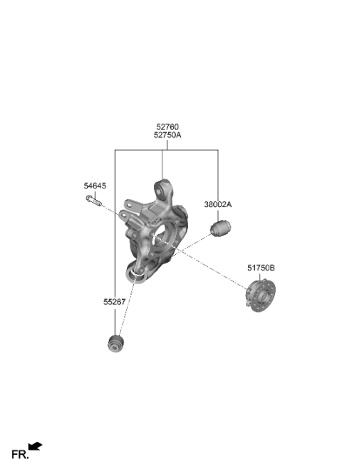 2023 Hyundai Genesis G80 BUSH Diagram for 55278-T1050