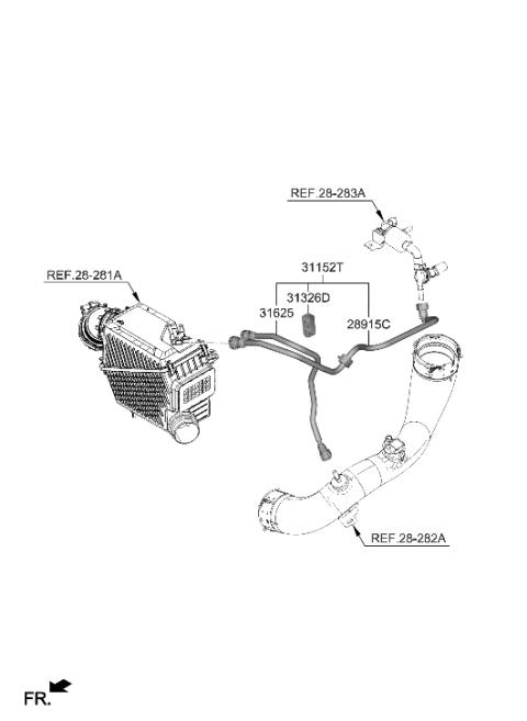 2022 Hyundai Genesis G80 Fuel Line Diagram 2