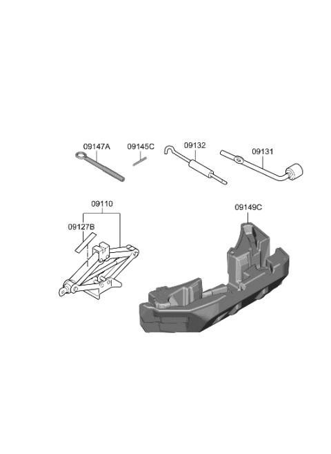 2023 Hyundai Genesis G80 OVM Tool Diagram