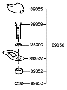 1992 Hyundai Sonata Child Rest Holder Diagram