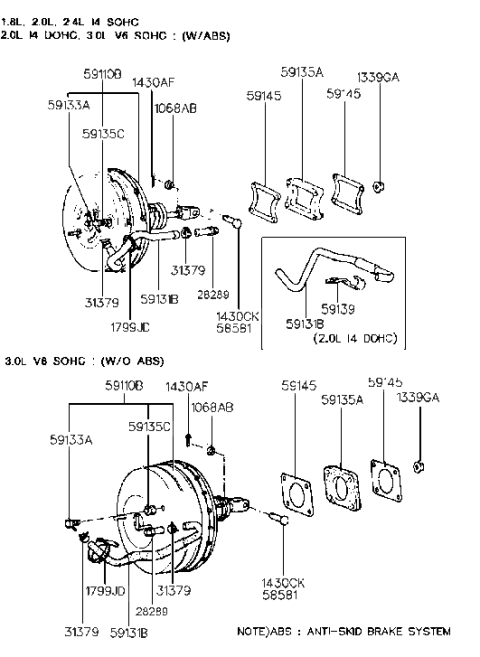 2012 Hyundai Equus Valve-Check Diagram for 59133-33200
