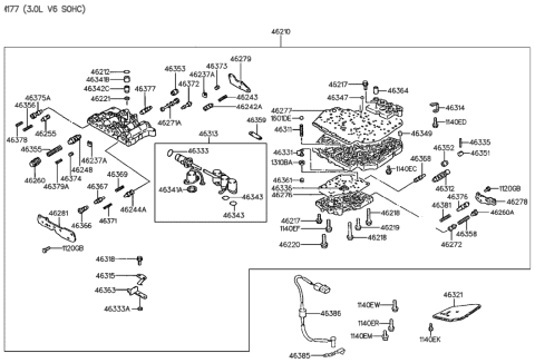 1990 Hyundai Sonata Transmission Valve Body Diagram 2