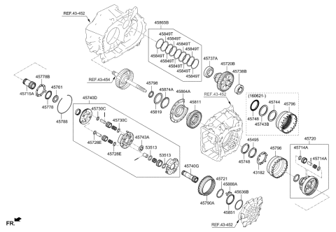 2019 Hyundai Santa Fe XL Transaxle Gear - Auto Diagram 1