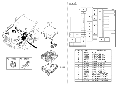 2019 Hyundai Santa Fe XL Control Wiring Diagram 1