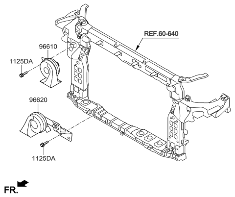 2017 Hyundai Santa Fe Horn Diagram