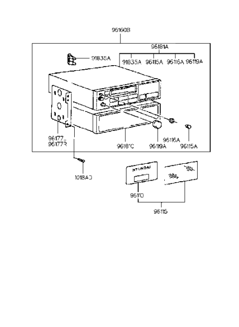 1990 Hyundai Scoupe Radio Diagram 3
