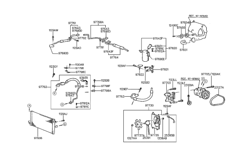 1992 Hyundai Scoupe Pulley-Tension Diagram for 23129-23700