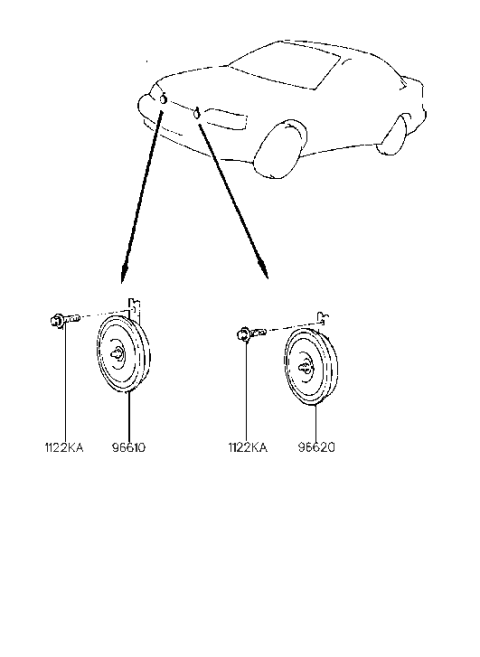 1992 Hyundai Scoupe Horn Diagram